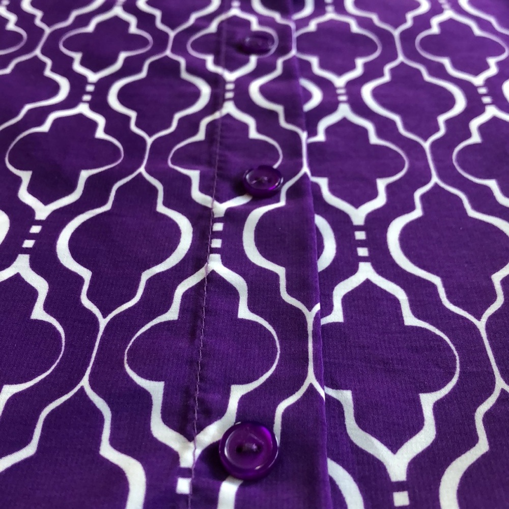 Purple Patterned Tank Top - Picture 2 of 4